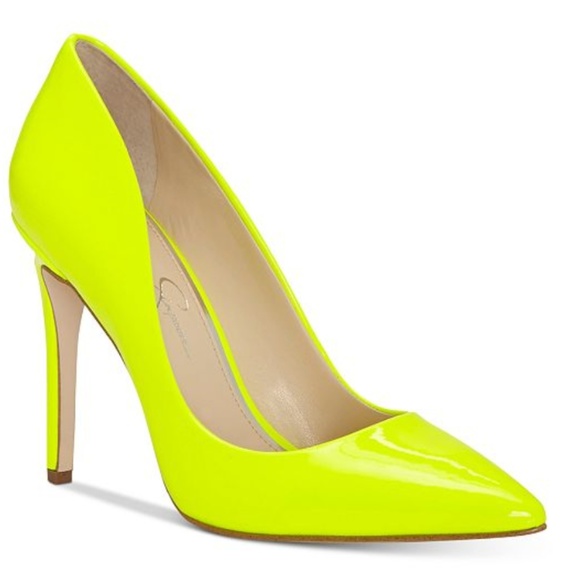 jessica simpson yellow pumps